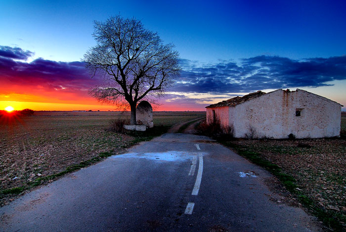 Atardecer en Tarazona de la Mancha (Spain)